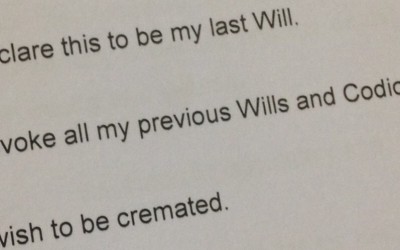A letter for after I’m dead