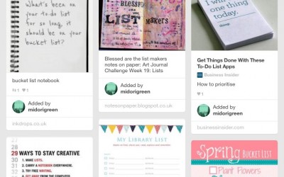 List making and the joy of anticipation