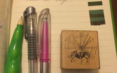 How do you set monthly intentions in a bullet journal?