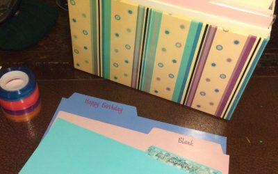 The greeting card organiser