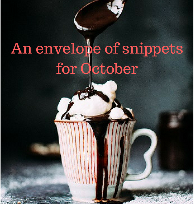 An envelope of snippets for October