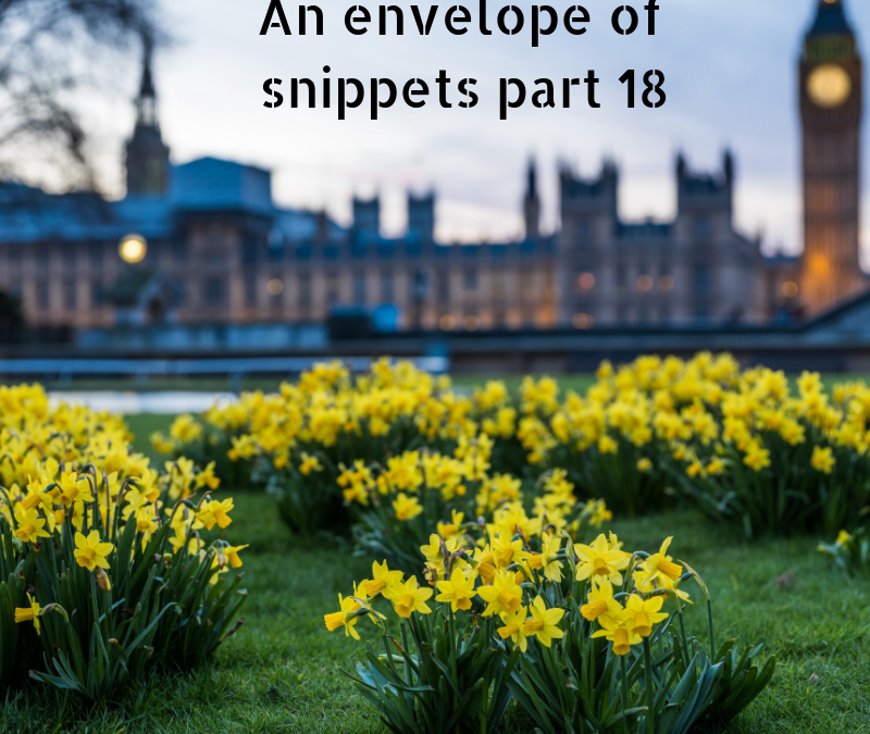 An envelope of snippets part 18