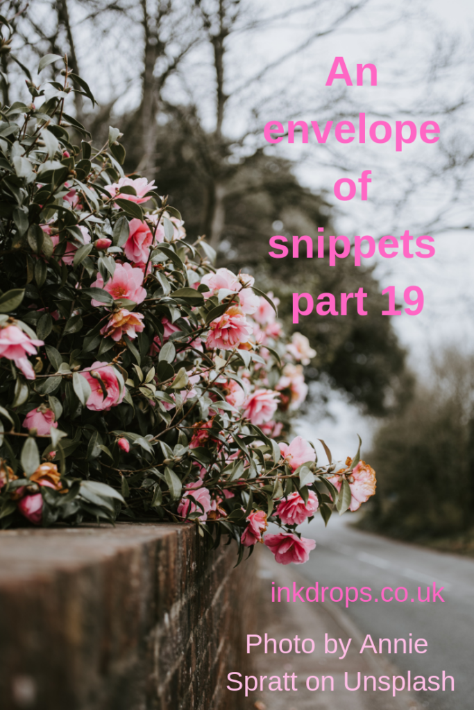 An envelope of snippet  -links round up from inkdrops.co..uk - stationery by subscription  -Photo by Annie Spratt on Unsplash