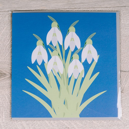 Snowdrops card - buy from inkdrops.co.uk