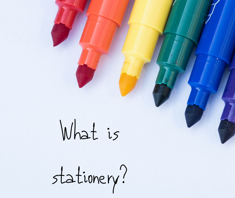 What is stationery?