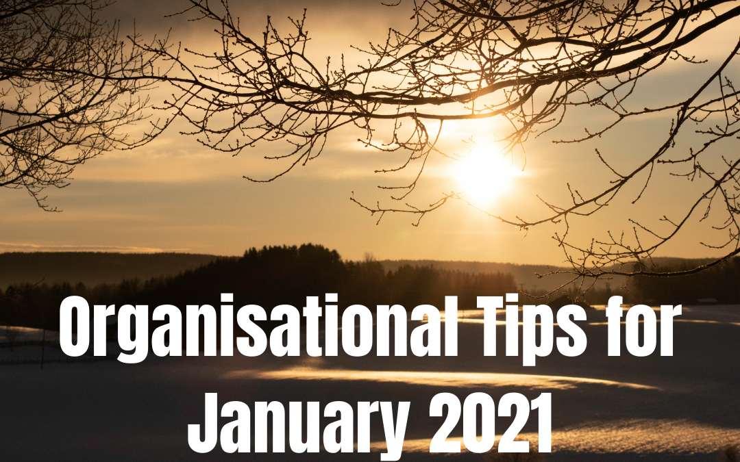 Organisation Tips for January
