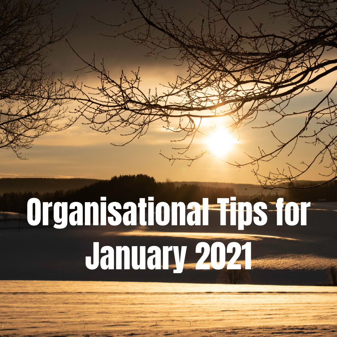 January Tips Organisation Tips for January - Ink Drops | The UK's happiest ...