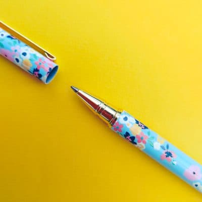 Ditsy Floral metal gel pen