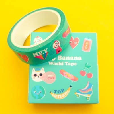 Top Banana washi tape
