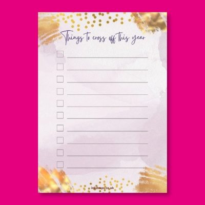 Things to cross off this year | Luxe A5 Planner Print