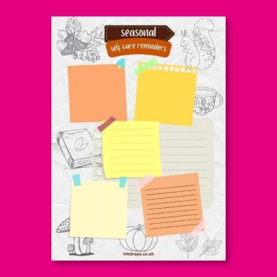 Seasonal Self Care Reminders | Luxe A5 Planner Print